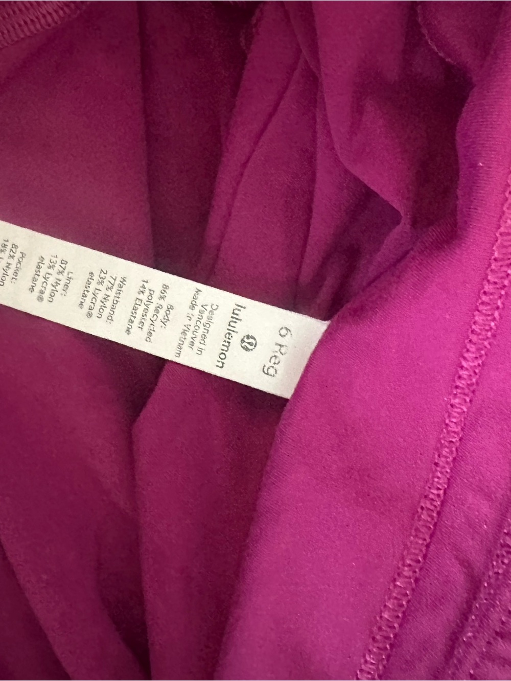 lululemon athletica purple berry Pace Rival Skirt-size 6 Regular - Picture 5 of 6